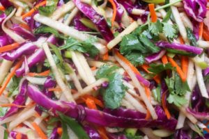 Sweet & Tangy Asian Slaw | Catching Seeds
