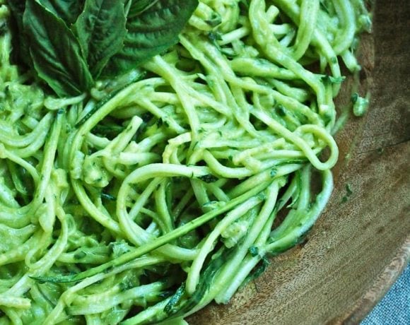 Avocado Alfredo Noodles