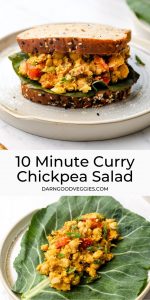 10 Minute Curry Chickpea Salad