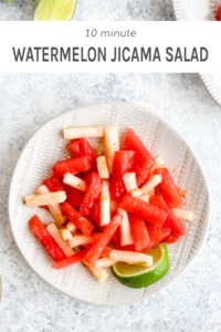 10 minute watermelon jicama salad