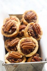 These Mini Pecan Pie Cookies taste just like the real-deal pecan pie in mini cookie form recipe! Only these guys are allergy friendly and made without refined sugar. You get a cookie, you get a cookie, EVERYBODY gets a cookie!