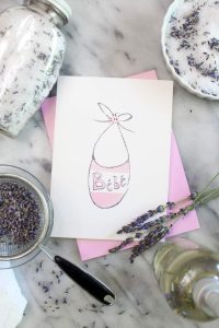 Lavender Linen Spray and Bath Soak are easy DIY recipes that can promote relaxation, reduce stress, and promote restful sleep. | CatchingSeeds.com