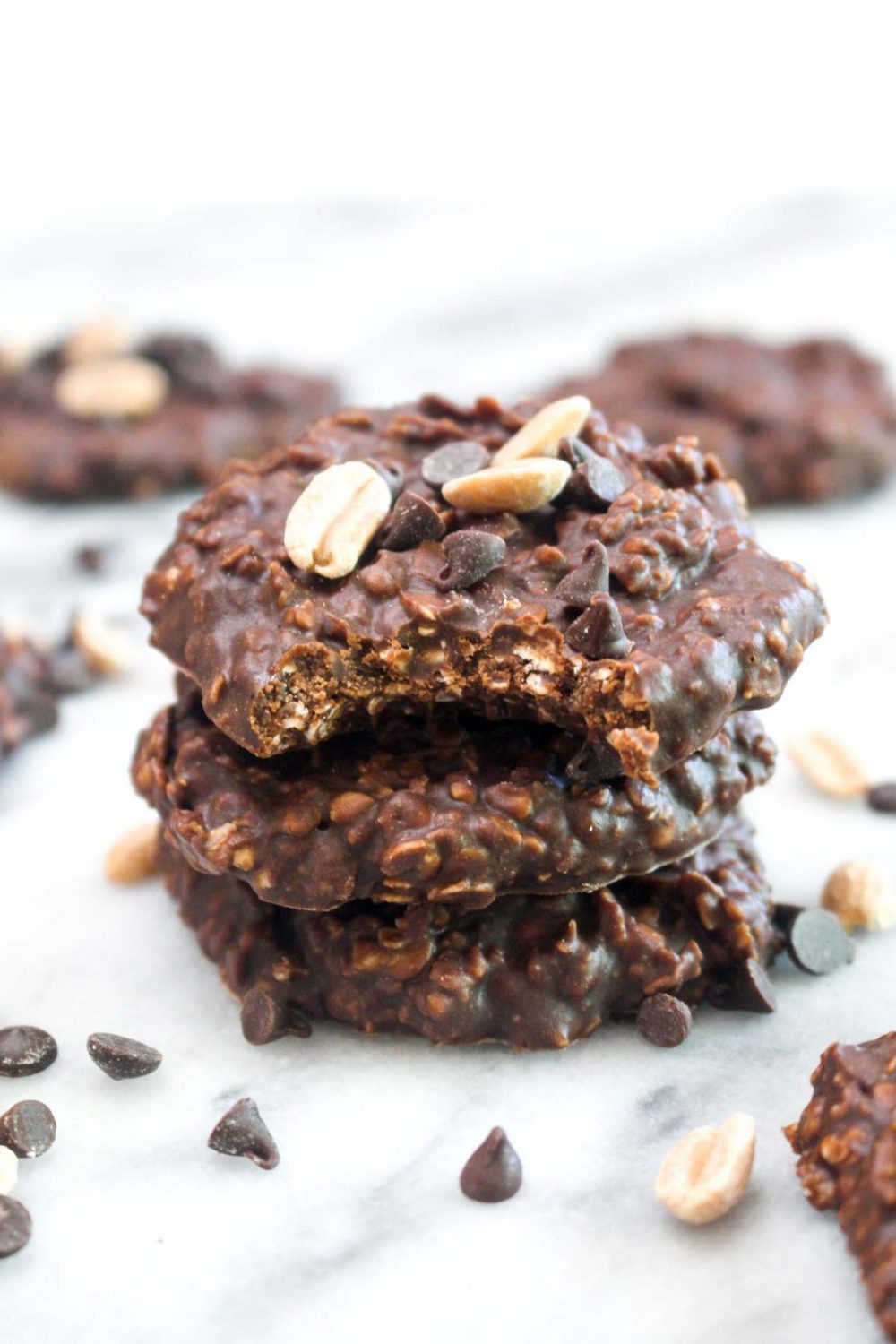 Healthy Chocolate Peanut Butter No Bake Cookies - Darn Good Veggies