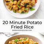 20 Minute potato fried rice